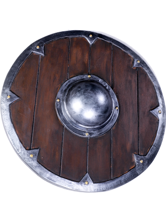 Trollfelsen LARP Eisenbeschlagenes Holzschild "Erin"